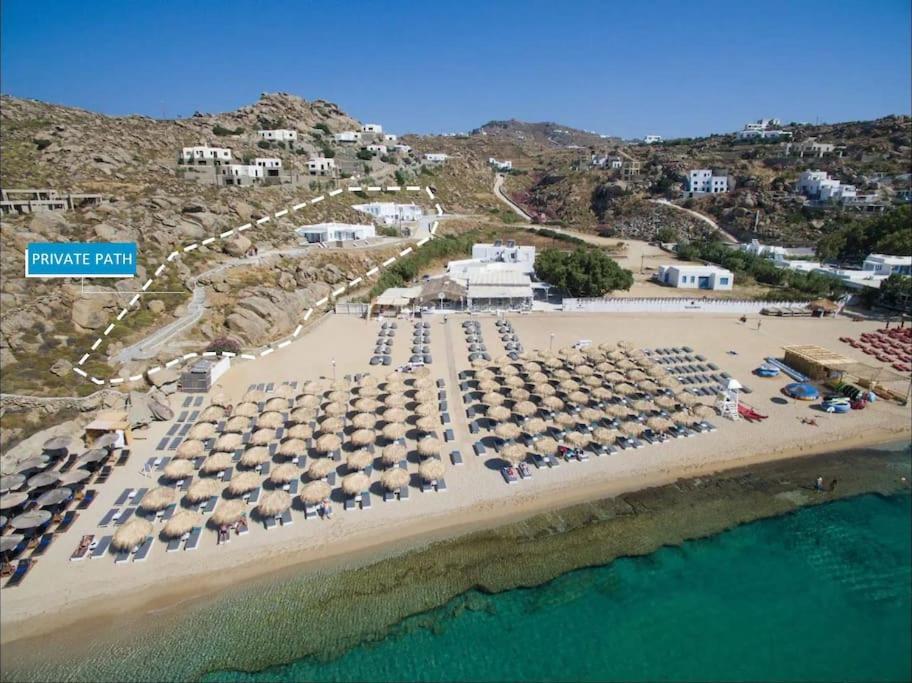 1Path Wave Mykonos Super Paradise Beach House Mykonos Town Esterno foto